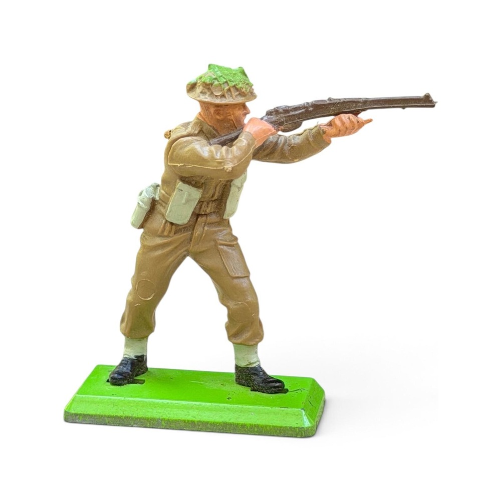 Britains Deetail Mortar Team British WWII Infantry Toy Soldiers Metal Base Lot 3 - Picture 5 of 16